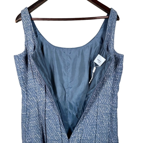 AKRIS PUNTO Pleated Dropped Waist Sleeveless Sheath Dress - Picture 8 of 15